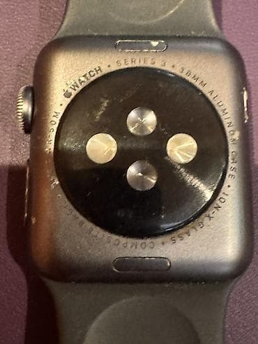 iphone watch: Apple Watch Series 3 – 38 mm, alüminium korpus, Ion‑X şüşə, kompozit — 2