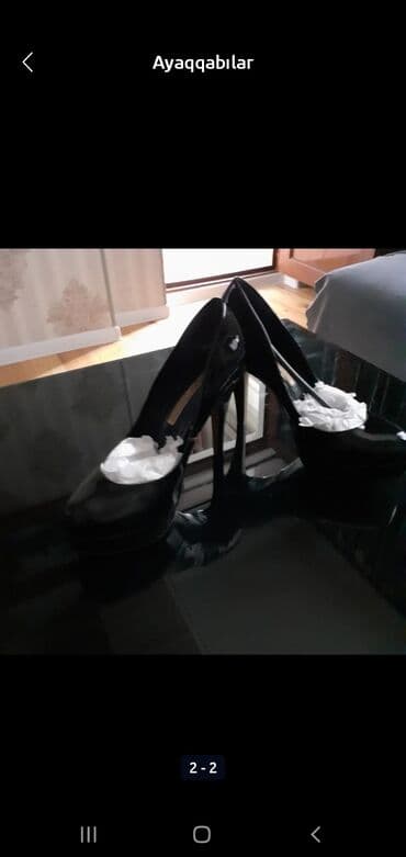 4xl nece razmerdi: Tuflilər, Ölçü: 40, rəng - Qara, Yeni — 2