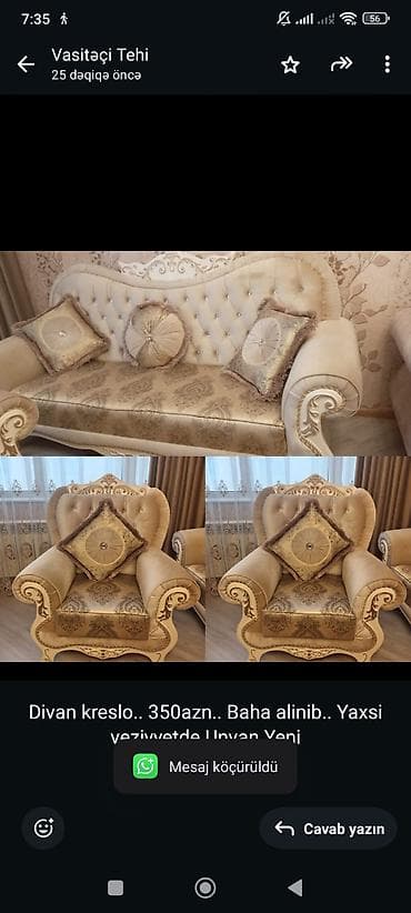 pufik divan: Divan, 2 kreslo — 1