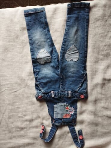 qizlar ucun ketalar: 1 yaşdan 2 yaşa qədər qızlar üçün cibli cins şalvar. əla vəziyyətdə — 2