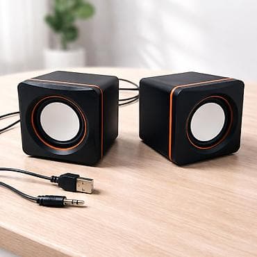 USB gücləndiricili mini stereo masaüstü akustik sistem - İki ədəd