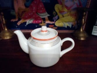 Yeni, rəng - Ağ, Dəm caydanı, Farfor, SSRİ