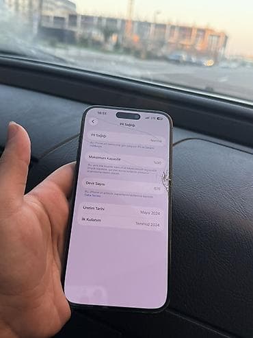 Mobil telefon və aksesuarlar: IPhone 15 Pro Max, 256 GB, Blue Titanium, Qırıq, Barmaq izi, Face ID — 5