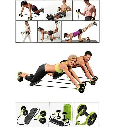 İdman və istirahət: AB Roller Resistance Bandli Fitness Seti Məhsul təsviri: - Evdə və — 9