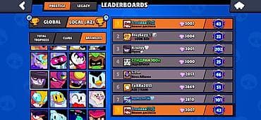 random hesab: Brawl stars oyun hesabi Azerbaycanda mortis N1 - 3010 kupa Dunyada — 1