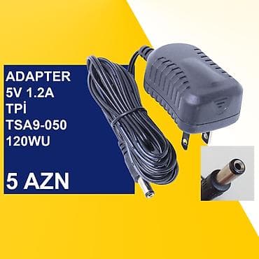komputer seti: Adapterlər “5/5.5/12/19/19.5V 0.5/1/2/3/4/5A” ⭐5V 1.2A TPI TSA9-050 — 5