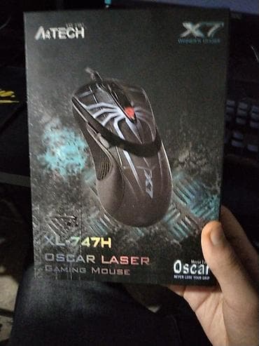 magic mouse: A4Tech X7 XL-747H Oscar Laser gaming mouse - Bağlantı: USB, naqilli - — 2