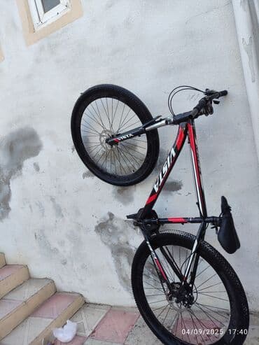 çənə rezini: VISTA dağ velosipedi - Rəng: qara/qırmızı-gümüş qrafika - Çərçivə — 6