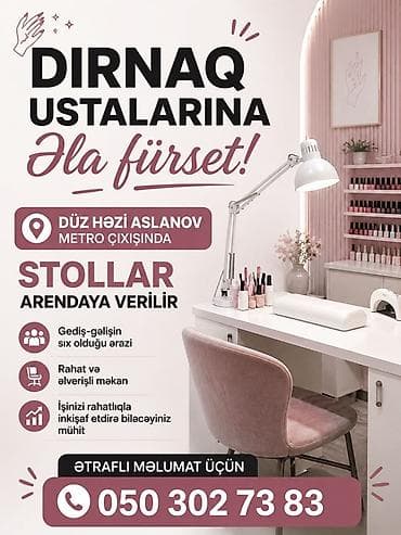 mercendayzer işi: Kiprik ustası tələb olunur, Yerin icarəsi — 2