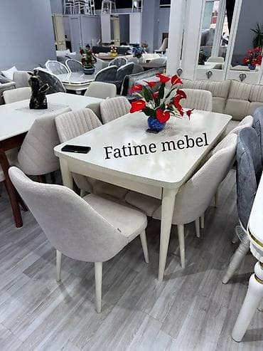 balkon stul: Qonaq otağı üçün, Yeni, Açılan, Dördbucaq masa, 6 stul — 1