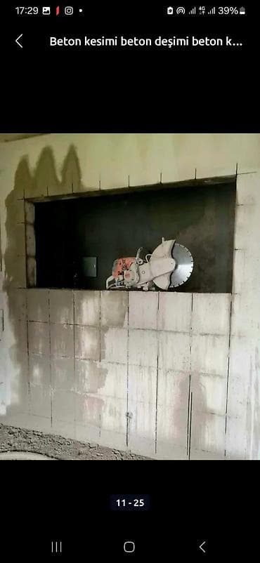 beton marka: Beton kəsmə və deşmə xidməti - Armaturlu beton, monolit, panel və daş — 4