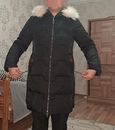 jack wolfskin: Qadın qış palto-kurtkası - Rəng: qara - Model: dizə qədər uzun puff — 2
