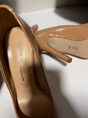 4xl nece razmerdi: Tuflilər, Ölçü: 39, rəng - Bej, İşlənmiş — 2