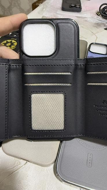 telefon aksesuari: İki hissəli, manyetik cüzdanlı telefon qabı - Model: Kamera blokunun — 1