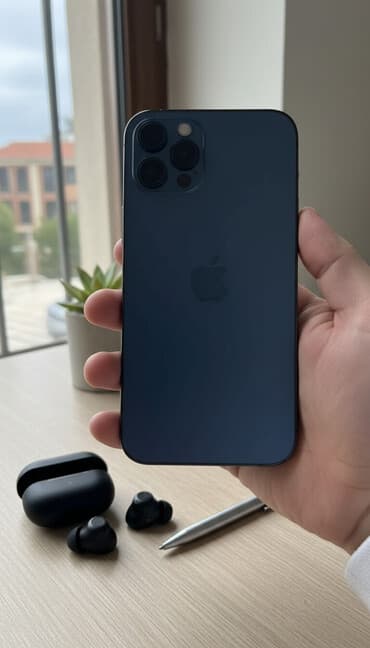 iphone 15 pro max azerbaycan fiyatı: IPhone 12 Pro, 128 GB, Pacific Blue, Face ID — 1
