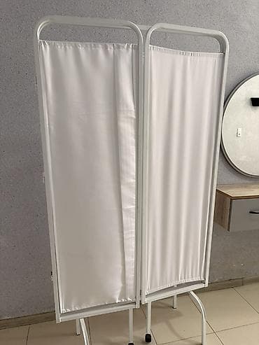 zerin mebil: 3 bölməli tibbi məxfilik paravanı - Konstruksiya: Ağ rəngli, toz boya — 4