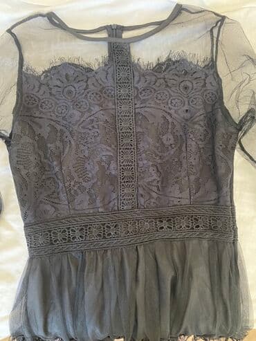 don ikisi bir yerdə: Güpür və tüllə bəzədilmiş qara rəngli qadın donu. Donun ətəyi çoxqatlı — 2