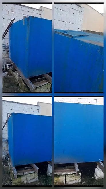 sekilli tortlar: Məhsul: Mavi metal su/texniki maye çəni Təsvir: - Dördkünc, iri — 1