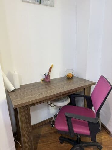 стол для ученика: Kompüter masası, Açılmayan, MDF, Dördbucaq masa — 2