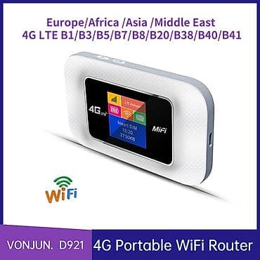 wifi modem adapter: 4G LTE MiFi Cib Wi‑Fi Routeri - Dünya üzrə işləmə: Asiya, Afrika — 7