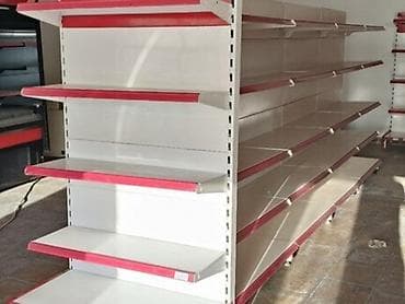ucuz perde: Mağaza/grocery üçün orta gondola rəf sistemi - Modul konstruksiya — 2
