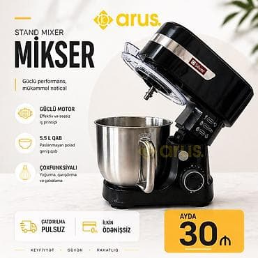 Stend mikser – güclü performans, mükəmməl nəticə! Xüsusiyyətlər: -