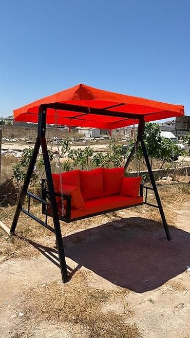 dəmir stul: Divan-yelləncək, Zontikli, Metal — 2