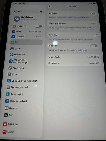 redmi ipad: Apple iPad M1(A16) 128 GB Wi‑Fi planşet Mart Ayında açılıb qutusunan — 3