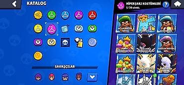 up saat type 1: Brawl Stars hesabı – yüksək səviyyəli oyun içi irəliləyiş və zəngin — 3