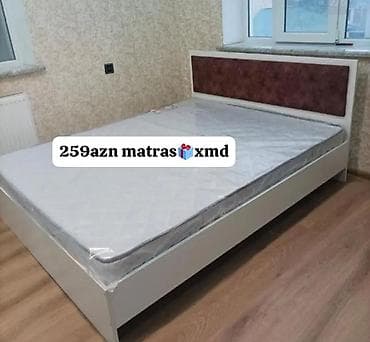 infacol kapi: İkinəfərlik çarpayı, Matras ilə, Siyirməsiz — 1