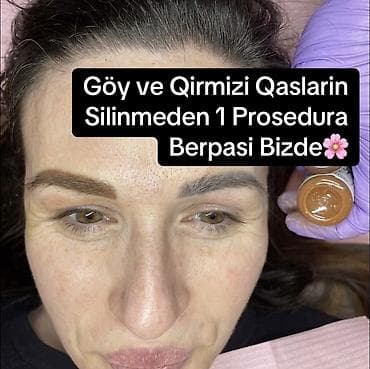 Microblading Permanent Qaş Qaslar. Nano Pudra ve Ten effect qaslar