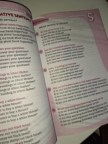 Məhsul: “English: Tests, Exercises & Vocabulary – 5” (Manafova — 2