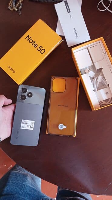 dj keys: Realme Note 50, 128 ГБ, цвет - Серый, С документами — 1