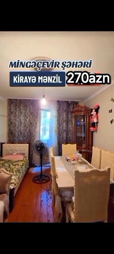 Kirayə mənzillər: Mingəçevir şəhərində kirayə mənzil – 270 AZN. - Geniş zal/otaq: yemək — 3