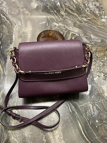 Michael Kors çiyin/saylı çantası - Rəng: tünd bənövşəyi — 1