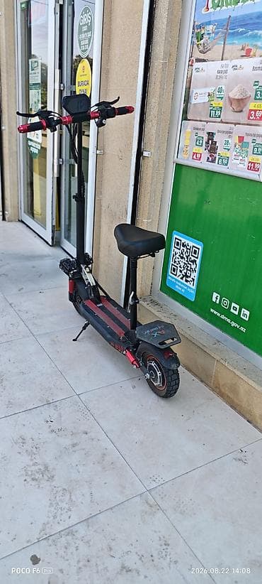 velosiped tekeri: Elektrik skuter – oturacaqlı, amortizatorlu, güclü təkərli - Model — 3