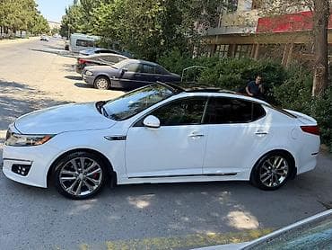 kia optima farasi: Kia Optima sedan – ağ rəng, Turbo versiya. Xarici görünüş: - Aqressiv — 3