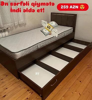 zerrin mebel: Yeni, Təknəfərlik çarpayı — 1