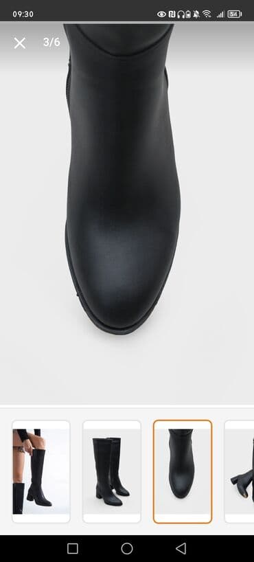 женские силиконовые сапоги: Сапоги, Размер: 38, цвет - Черный, Новый — 4