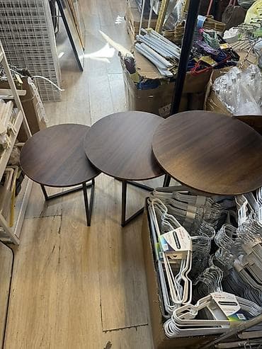 mebel kredit: 3-lü yuvarlaq “nesting” jurnal/servis masaları dəsti - Dizayn: Müasir — 6