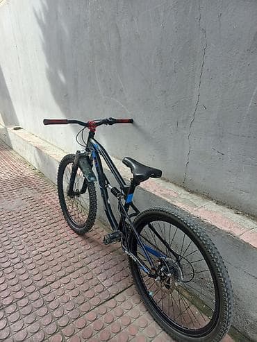 Velosiped aksesuarları: Dağ velosipedi – tam asqılı (ön amortizator + arxa yay), 26" təkərlər — 2