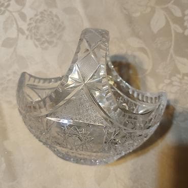 Qədimi tam orijinal Cexoslovakiya büllur səbət Xrustal əl dəsmalı Tom lalafo.az -da Qədimi tam orijinal Cexoslovakiya büllur səbət Xrustal əl dəsmalı Tom