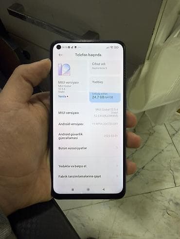 4 gozlu qaz: Redmi Note 9, 64 GB, rəng - Mavi, İki sim kartlı — 3