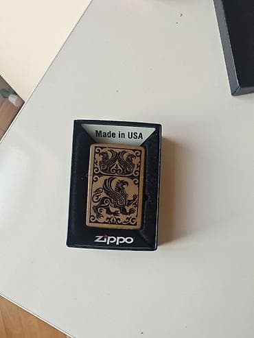 Zippo benzinli alışqan – ABŞ istehsalı, orijinal - Korpus: cilalanmış
