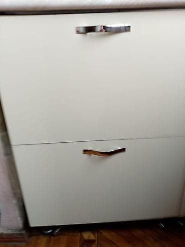 şkaf kuxna: Mətbəx asma və alt dolab dəsti - Rəng: krem/ivori - Material: laminat — 4