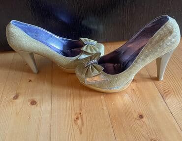 Tuflilər, Ölçü: 37, rəng - Qızılı, İşlənmiş — 2