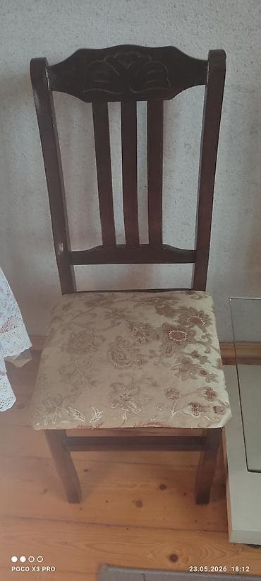 Qonaq otağı üçün, İşlənmiş, Qatlanmayan, Stul
