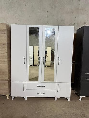 ofis dolab: 5 qapı, Güzgülü, Digər rəng, Digər material, Açılan, Düz dolab — 1