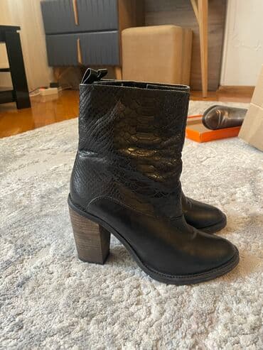 сапоги демисезонные кожаные: Полусапоги, Размер: 37, Новый — 3