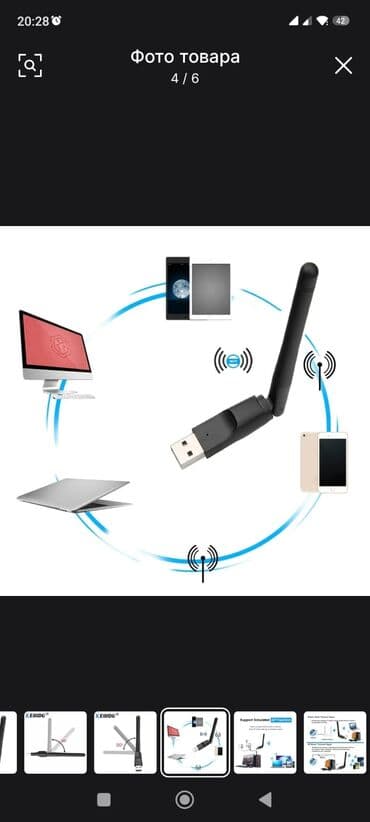 stul ustu kamputerler: Pristavka və kompyuter üçün wifi qəbul edən anten — 4